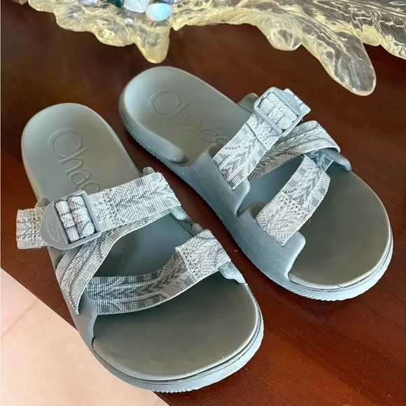 Women's Chillos Slides PIERCE STEEPLE GRAY - Picture 2 of 4